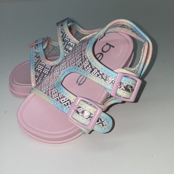 BEBE GIRLS SANDALS KIDS SZ 7/8 New (200) - Picture 2 of 7